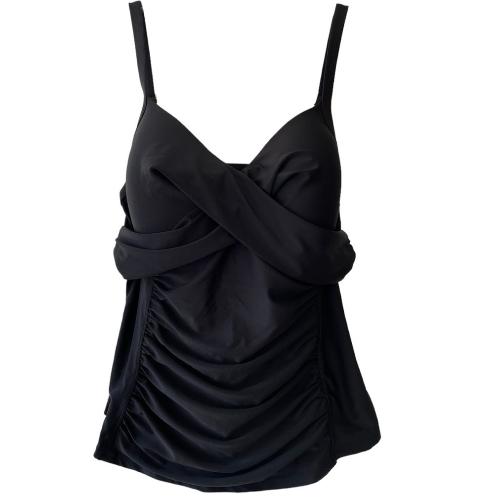 Blair tankini top, size 14, side boning, soft cups, adjustable straps, NWT